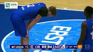 What a block by Toni Ročak Cibona – Zadar 2092024 [upl. by Nnazil]