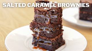 Salted Caramel Brownies Recipe [upl. by Airliah]