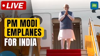 PM Modi emplanes for India after concluding visit to Vietnam Laos [upl. by Otrebogad]