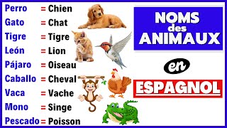 Les noms des Animaux en espagnol Vocabulaire de base  Apprendre lespagnol pour les débutants [upl. by Schacker769]