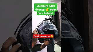 Steelbird SBH  Helmet 🪖 open face helmet helmet viralvideo ytshortsvideo explore trending [upl. by Lluj598]