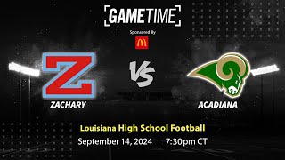 Zachary vs Acadiana  Louisiana  9142024 [upl. by Ender]