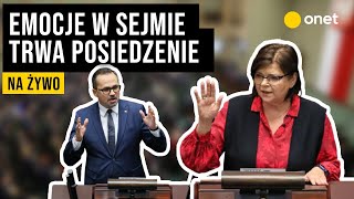 Emocje w Sejmie Tak wyglądało posiedzenie  1010 [upl. by Diann]