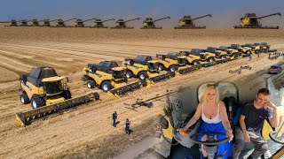 XXL FARM 😲  11x New Holland kombájn flotta  Búza aratás 2021  Wheat Harvest 🌾 [upl. by Azarria]