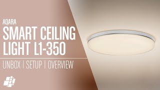 The Aqara Ceiling Light L1350 THE Best HomeKit Ceiling Light  with Adaptive Lighting [upl. by Orford317]