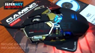 Amazing mechanical design gaming mouse a real gaming mouse Combaterwing cw80 yccteam Luom G10 [upl. by Aylward]