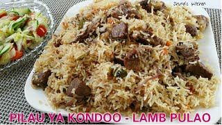 Jinsi ya kupika Pilau la kuchambuka  Lamb Pulao [upl. by Minny]