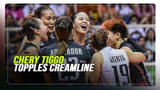 Chery Tiggo reflects on upset win against Creamline  ABS CBN News [upl. by Eelrihs]