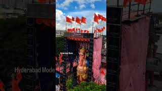 Khairatabad Ganpati 2024 Indias Biggest Ganesh Idol 🙏❤ shortvideos ganpati hyderabad mangal [upl. by Ecinnahs]