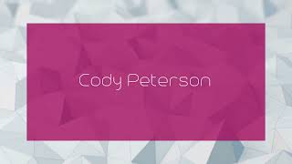 Cody Peterson  appearance [upl. by Charis]