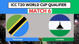 Lesotho vs Tanzania Live Score amp Commentary  LES vs TAN  Match 6 ICC T20 World Cup Qualifier 2024 [upl. by Vick]