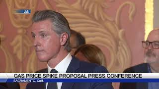 LIVE California Governor Gavin Newsom announces gas price spike proposal [upl. by Ohl]