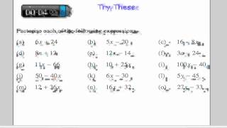 Factorising Expressions [upl. by Vernen]