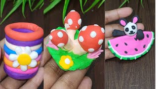 Polymer Clay for Beginners  EASY air dry clay projects [upl. by Stetson263]