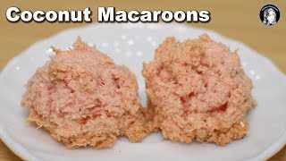 Coconut Macaroons Recipe Without Oven  How to make Coconut Macaroons  Kitchen With Amna [upl. by Enilorac]