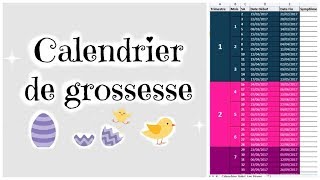 COMMENT CALCULER LAGE DE SA GROSSESSE  CALENDRIER GRATUIT [upl. by Aseral]