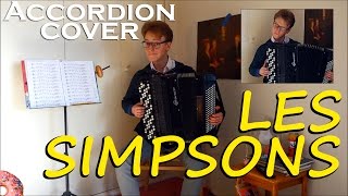 The Simpsons  GénériqueOpening theme Accordion Cover [upl. by Ynattyrb]