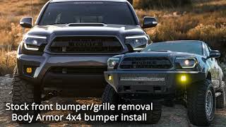 Body Armor 4x4 Pro Series Bumper Install [upl. by Gerrilee]