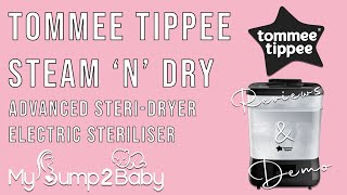 UNBOXING VIDEO Tommee Tippee Advanced SteriDryer Electric Steriliser Review amp Demo [upl. by Ahscrop402]