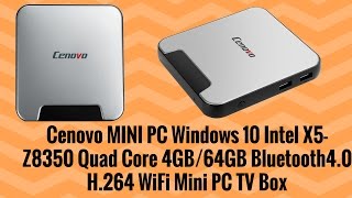 Cenovo MINI PC Windows 10 Intel X5 Z8350 Quad Core [upl. by Hawley420]