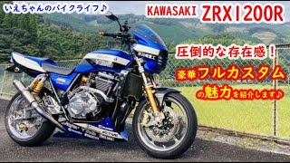 Kawasaki ZRX1200R custom 圧倒的な存在感！超豪華なカスタムバイクを紹介します！ バイク紹介！カスタム紹介！ [upl. by Hyatt924]