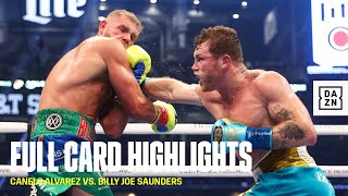 FULL CARD HIGHLIGHTS  Canelo vs Saunders [upl. by Noramac404]