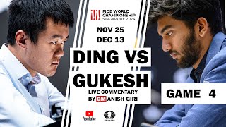 Ding vs Gukesh Game 4 Opening [upl. by Ayotahc]