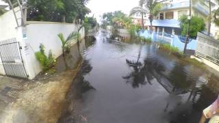 Flooded Flic En Flac Mautitius March 2015 [upl. by Namaj]