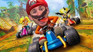 We played Crash Team Racing until we rage quit and just played Mario Kart instead [upl. by Jaine]