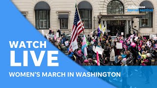 Live Womens March to White House and rally in Washington DC days with 2024 Election looming [upl. by Eugenia]