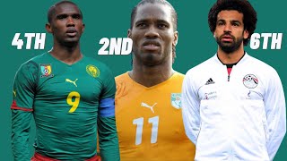 AFCON History Makers Meet the Top 10 Goal Scorers [upl. by Ellekcir]