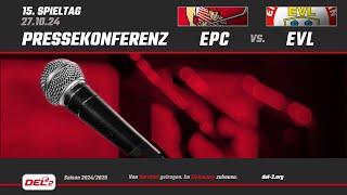 Pressekonferenz Spieltag 15 Eispiraten Crimmitschau vs EV Landshut [upl. by Odracir]