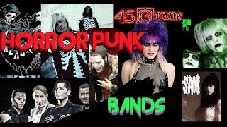 top 10 horror punk bands [upl. by Nrobyalc]