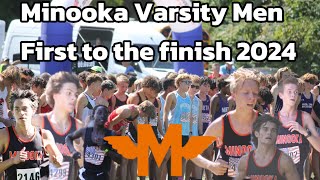 First to the Finish 2024 Minooka Varsity Boys Race [upl. by Duck]