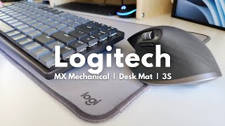 Logitech MX Mechanical Keyboard  MX Master 3S  Logitech Desk Mat [upl. by Corabel482]