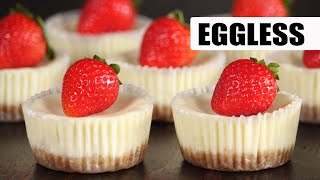 Eggless Mini Cheesecake in 15 Minutes  How Tasty Channel [upl. by Nur223]