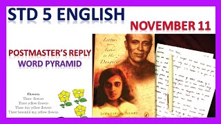 VICTERS STD 5 ENGLISH WORKSHEET NOVEMBER 11BIRTHDAY LETTER [upl. by Hachmin238]