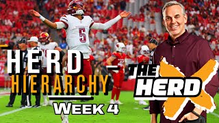 Washington Commanders Make First Ever Appearance in Colin Cowherds Week 4 Herd Hierarchy Rankings [upl. by Mariandi]