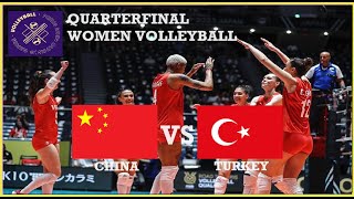 CHINA vs TURKIYE  QF Women Volleyball Paris 2024 Olympic Games Live Score [upl. by Gelya]