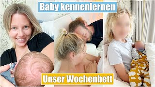 ER IST DA 👶🏼😭 Geschwister Reaktion  Wochenbett Tagebuch  Isabeau [upl. by Ayk934]