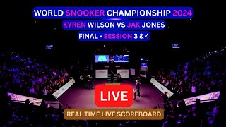 2024 World Snooker Championship Final LIVE Score UPDATE Today Session 3 amp 4 Day 17 Match May 06 2024 [upl. by Oralee]