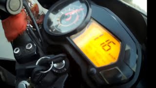 Pulsar 135Rouser135 Oil cooled Top Speed [upl. by Ahsercal]