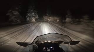 SkiDoo Expedition Sport Gen 4 Night Ride 4K Video [upl. by Akessej]