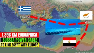 1396 KM EuroAfrica Interconnector Project to link Egypt with Cyprus and Greece [upl. by Enelcaj610]