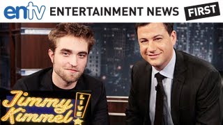 Robert Pattinson Jokes About Craigslist On Jimmy Kimmel Live ENTV [upl. by Anual259]