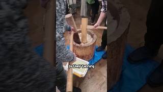 So THATS how they make mochi 🍡 japan travel mochi gaijin rice japanesefood japanese [upl. by Ynnal]