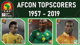 156 AFRICA CUP OF NATIONS TOP SCORERS  1957  2019 [upl. by Yngiram794]