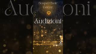 Gospel a lecce  audizioni [upl. by Oleusnoc]