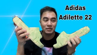 Adilette 22 Slides  Unboxing Review adidasOriginals [upl. by Enelym]