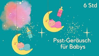 psst Geräusch mit weißem Rauschen 🌙 Mutterleib Geräusche  Baby Einschlafhilfe [upl. by Jakoba856]